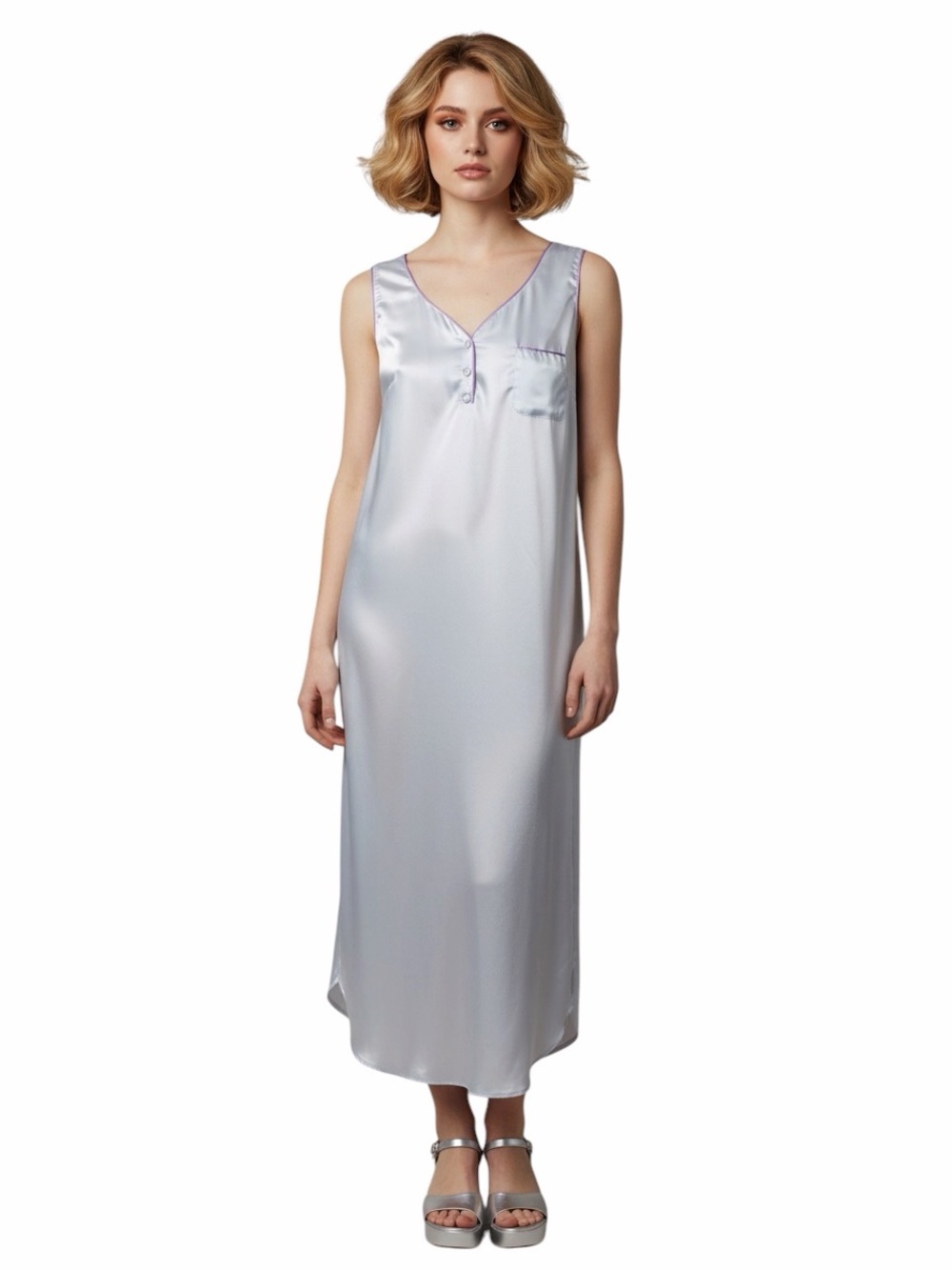 Oscar De La Renta Vintage Satin Nightgown.